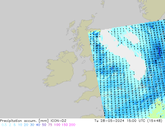 Totale neerslag ICON-D2 di 28.05.2024 15 UTC