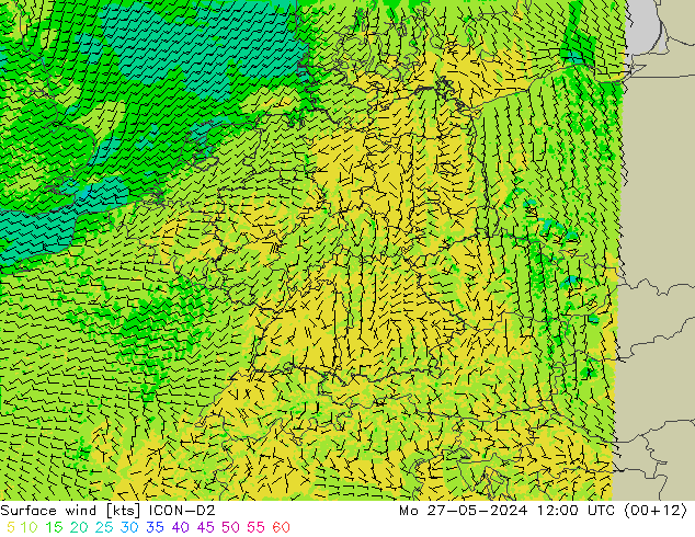  10 m ICON-D2  27.05.2024 12 UTC