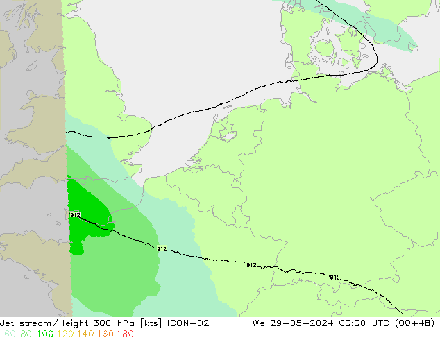 Polarjet ICON-D2 Mi 29.05.2024 00 UTC