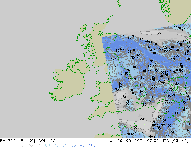 RV 700 hPa ICON-D2 wo 29.05.2024 00 UTC