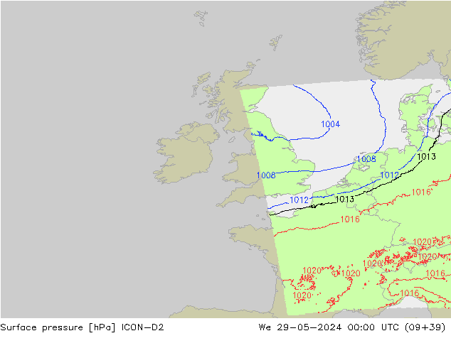      ICON-D2  29.05.2024 00 UTC