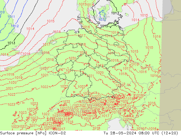      ICON-D2  28.05.2024 08 UTC