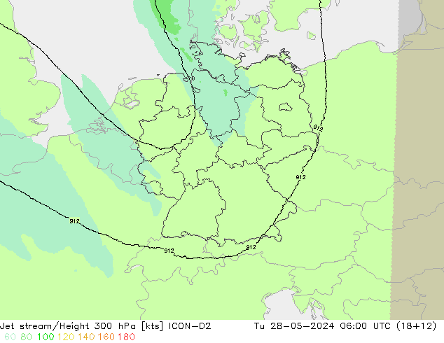 Polarjet ICON-D2 Di 28.05.2024 06 UTC