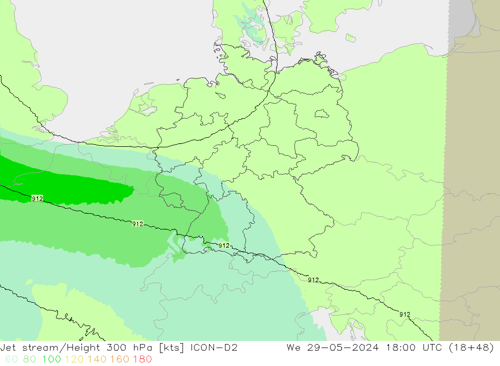 джет ICON-D2 ср 29.05.2024 18 UTC