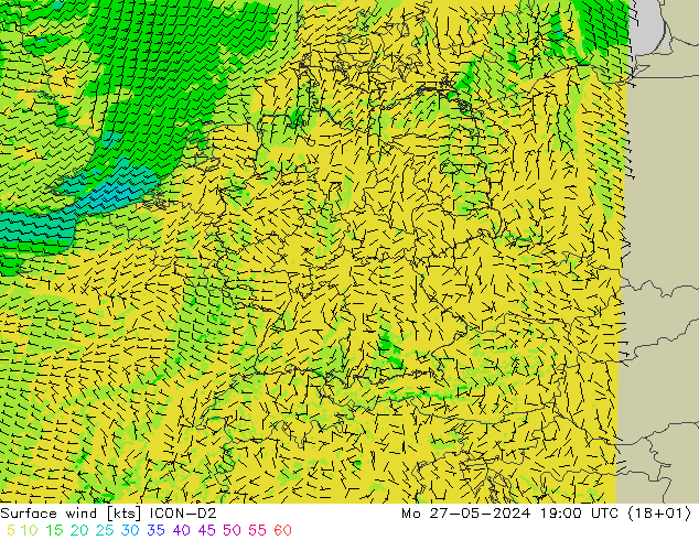  10 m ICON-D2  27.05.2024 19 UTC