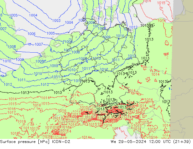      ICON-D2  29.05.2024 12 UTC