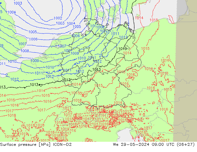      ICON-D2  29.05.2024 09 UTC