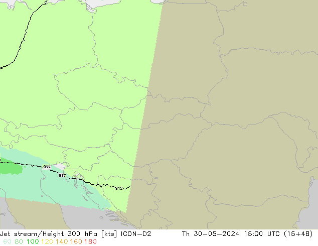 Straalstroom ICON-D2 do 30.05.2024 15 UTC