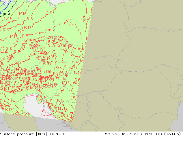      ICON-D2  29.05.2024 00 UTC