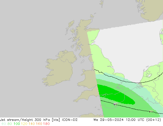 Straalstroom ICON-D2 wo 29.05.2024 12 UTC