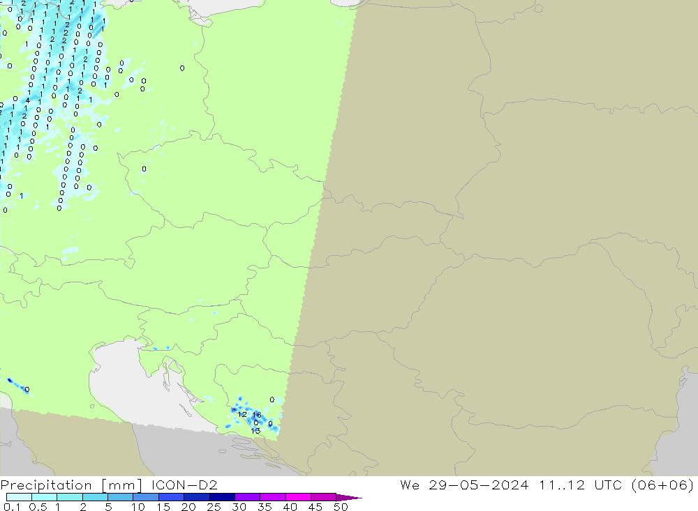 precipitação ICON-D2 Qua 29.05.2024 12 UTC