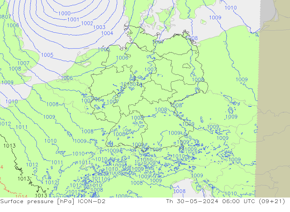      ICON-D2  30.05.2024 06 UTC