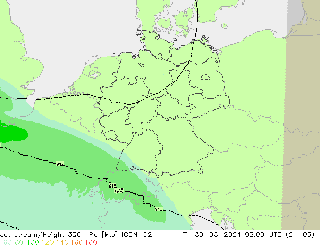 джет ICON-D2 чт 30.05.2024 03 UTC