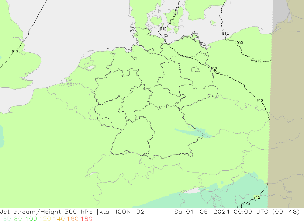 Polarjet ICON-D2 Sa 01.06.2024 00 UTC