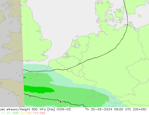 Straalstroom ICON-D2 do 30.05.2024 06 UTC