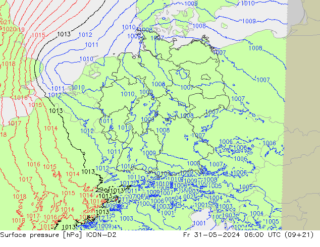      ICON-D2  31.05.2024 06 UTC