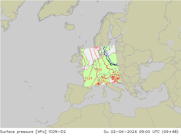      ICON-D2  02.06.2024 09 UTC