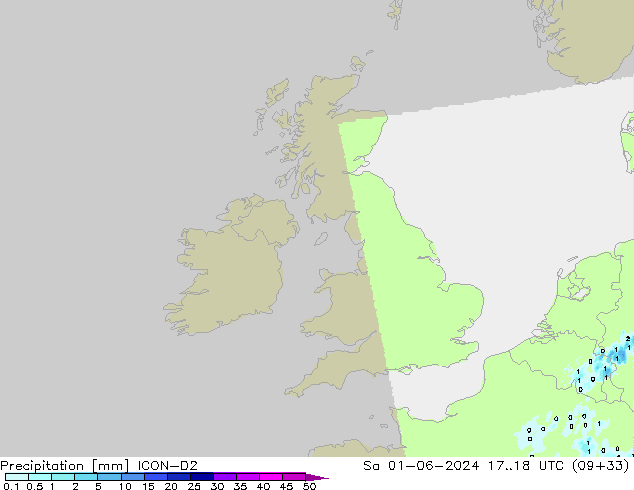осадки ICON-D2 сб 01.06.2024 18 UTC