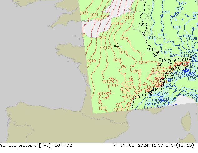      ICON-D2  31.05.2024 18 UTC