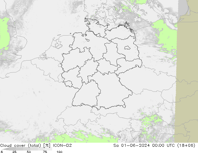 云 (总) ICON-D2 星期六 01.06.2024 00 UTC