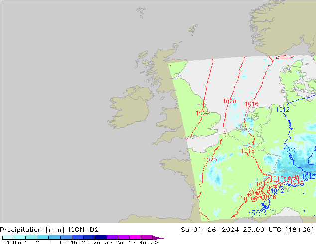 opad ICON-D2 so. 01.06.2024 00 UTC