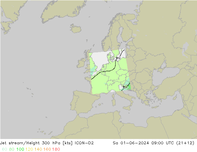 Polarjet ICON-D2 Sa 01.06.2024 09 UTC