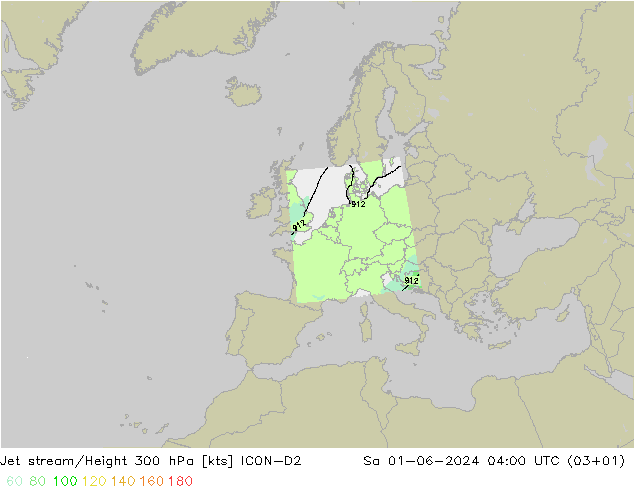 Courant-jet ICON-D2 sam 01.06.2024 04 UTC