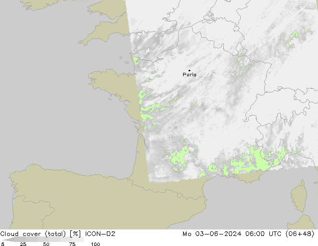облака (сумма) ICON-D2 пн 03.06.2024 06 UTC