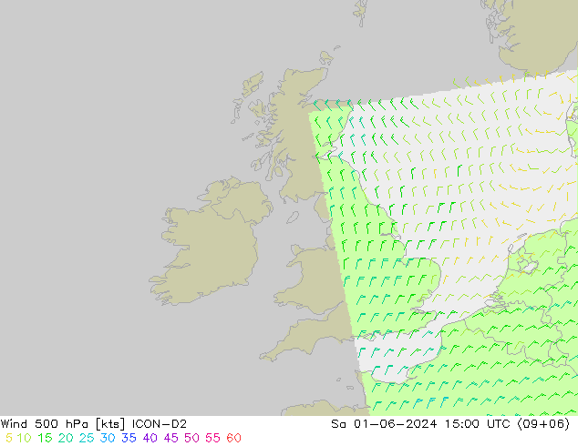 Wind 500 hPa ICON-D2 Sa 01.06.2024 15 UTC