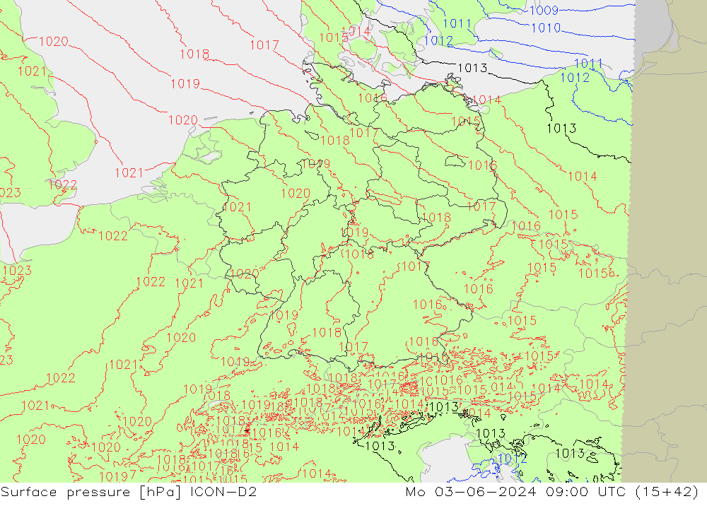      ICON-D2  03.06.2024 09 UTC