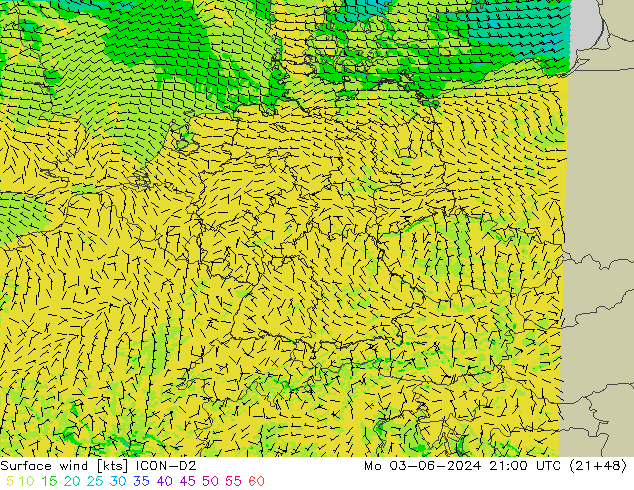  10 m ICON-D2  03.06.2024 21 UTC