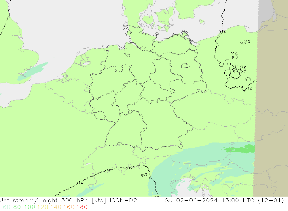 Polarjet ICON-D2 So 02.06.2024 13 UTC