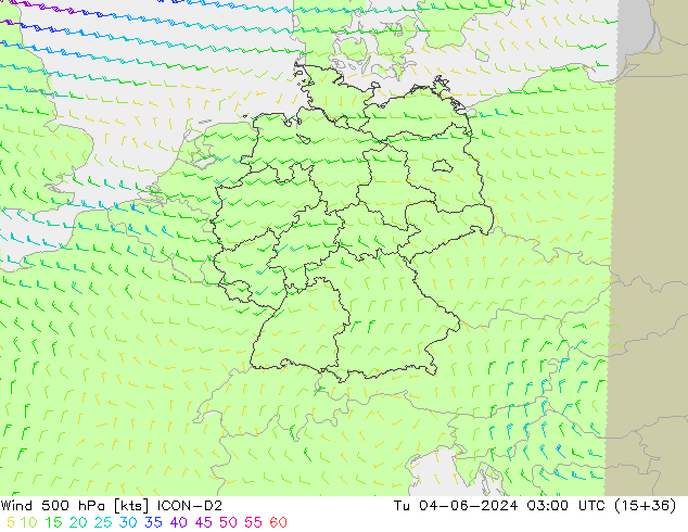  500 hPa ICON-D2  04.06.2024 03 UTC