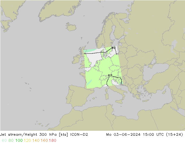 Straalstroom ICON-D2 ma 03.06.2024 15 UTC