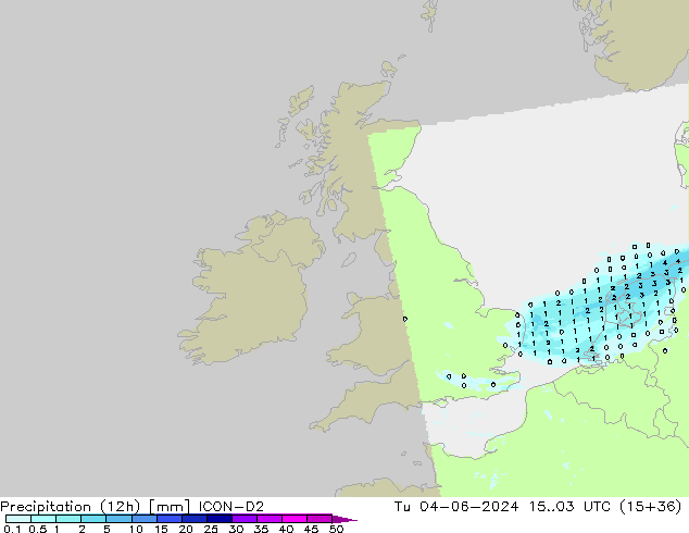 Precipitazione (12h) ICON-D2 mar 04.06.2024 03 UTC