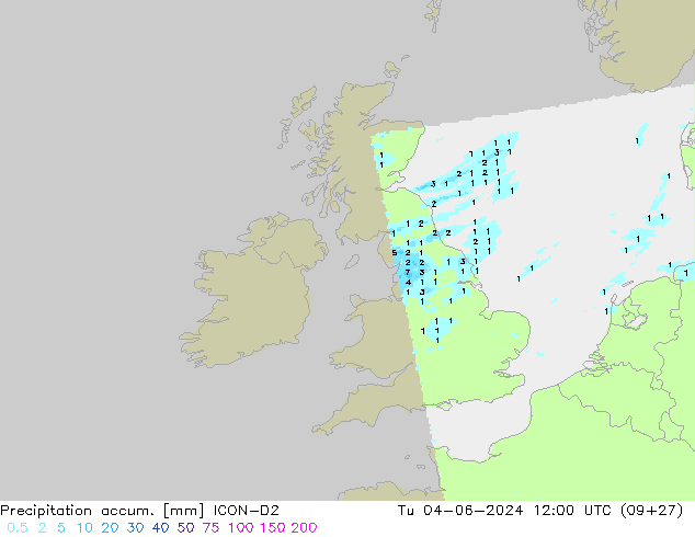 Precipitación acum. ICON-D2 mar 04.06.2024 12 UTC