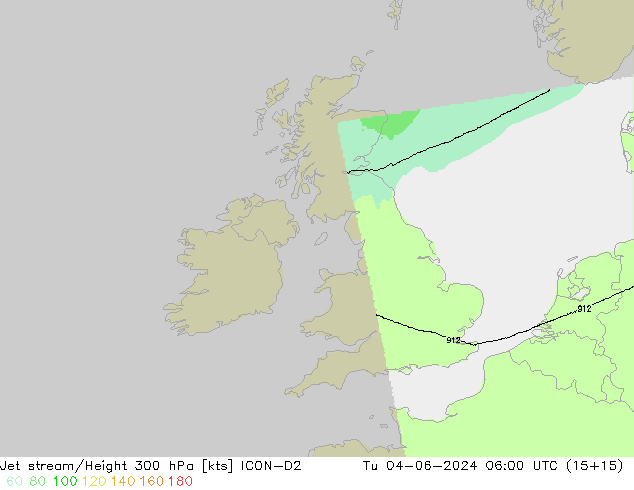 Jet Akımları ICON-D2 Sa 04.06.2024 06 UTC