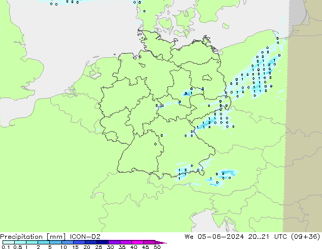 opad ICON-D2 śro. 05.06.2024 21 UTC