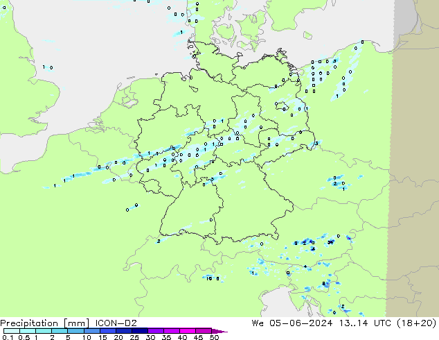 precipitação ICON-D2 Qua 05.06.2024 14 UTC