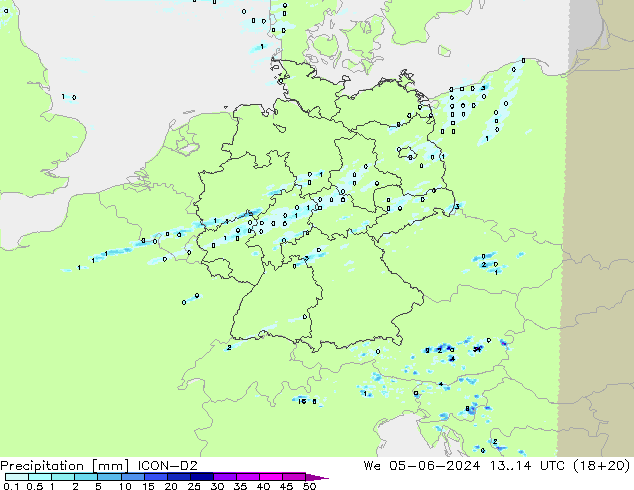 осадки ICON-D2 ср 05.06.2024 14 UTC