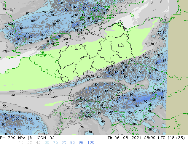 700 hPa Nispi Nem ICON-D2 Per 06.06.2024 06 UTC