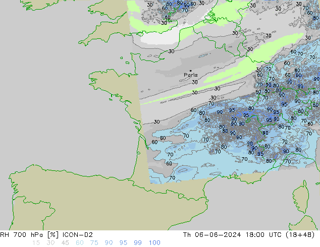 RV 700 hPa ICON-D2 do 06.06.2024 18 UTC