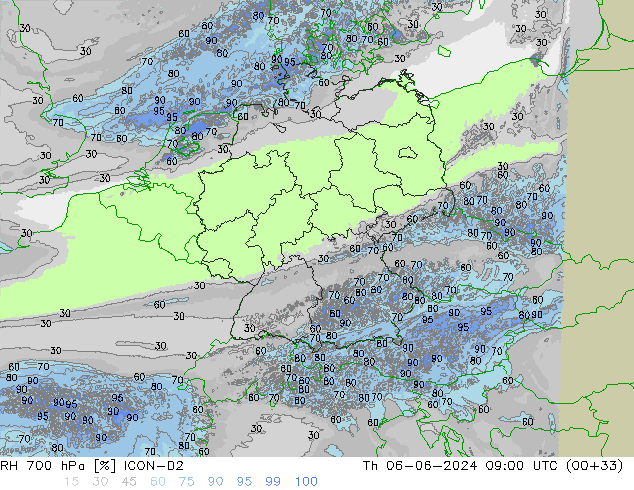 RV 700 hPa ICON-D2 do 06.06.2024 09 UTC