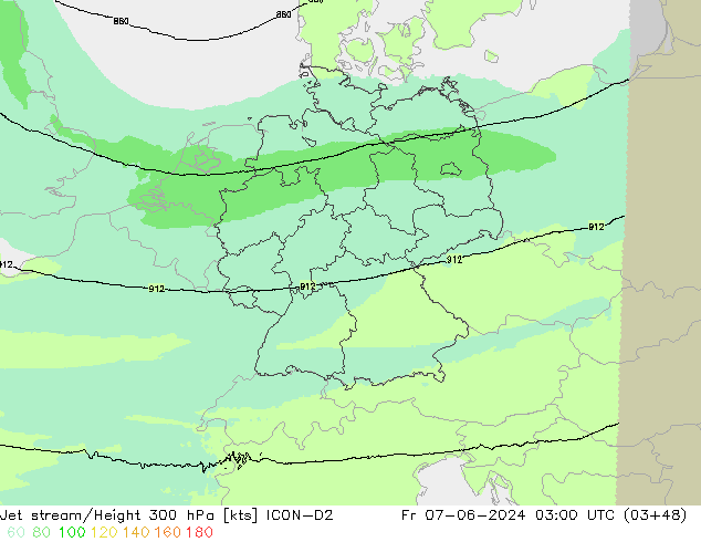 Polarjet ICON-D2 Fr 07.06.2024 03 UTC