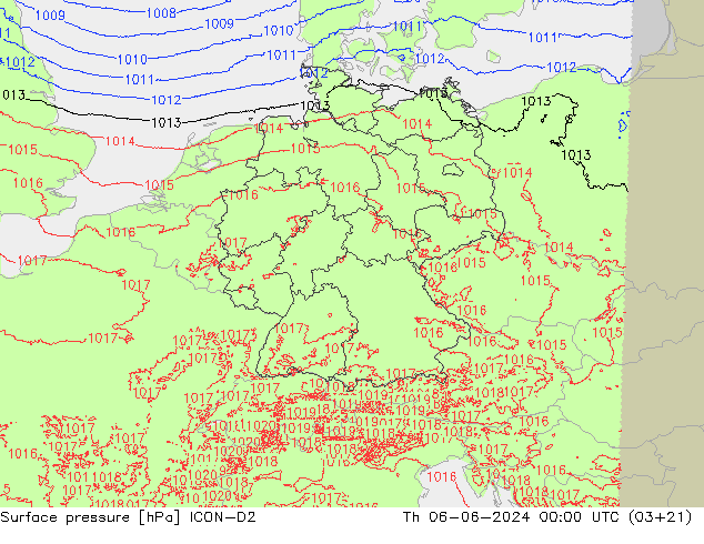      ICON-D2  06.06.2024 00 UTC