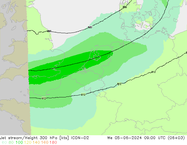 Polarjet ICON-D2 Mi 05.06.2024 09 UTC