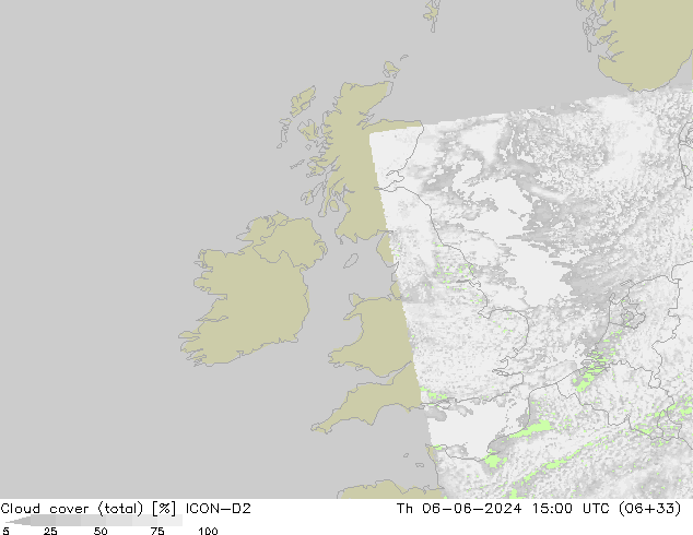 nuvens (total) ICON-D2 Qui 06.06.2024 15 UTC