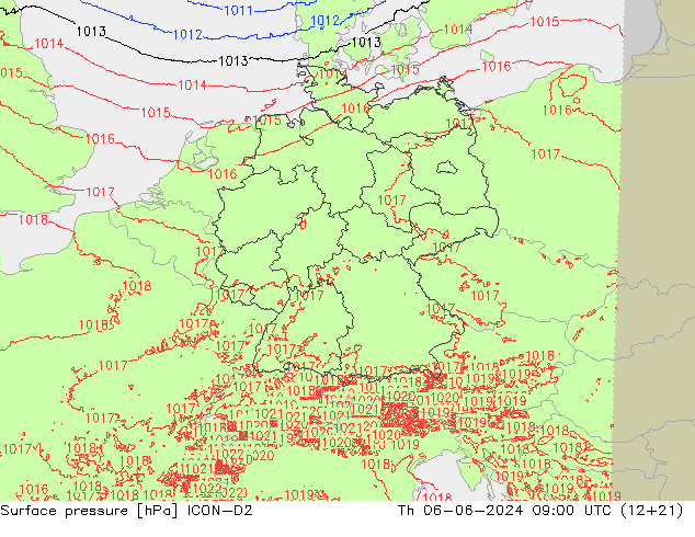      ICON-D2  06.06.2024 09 UTC