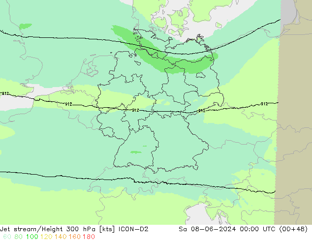 джет ICON-D2 сб 08.06.2024 00 UTC