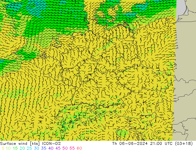  10 m ICON-D2  06.06.2024 21 UTC